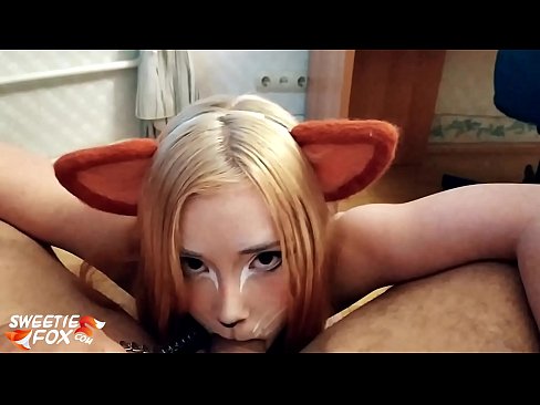 ❤️ Kitsune schluckt Schwanz und Sperma in ihrem Mund ☑ Sex bei de.sex00.top ❌️❤